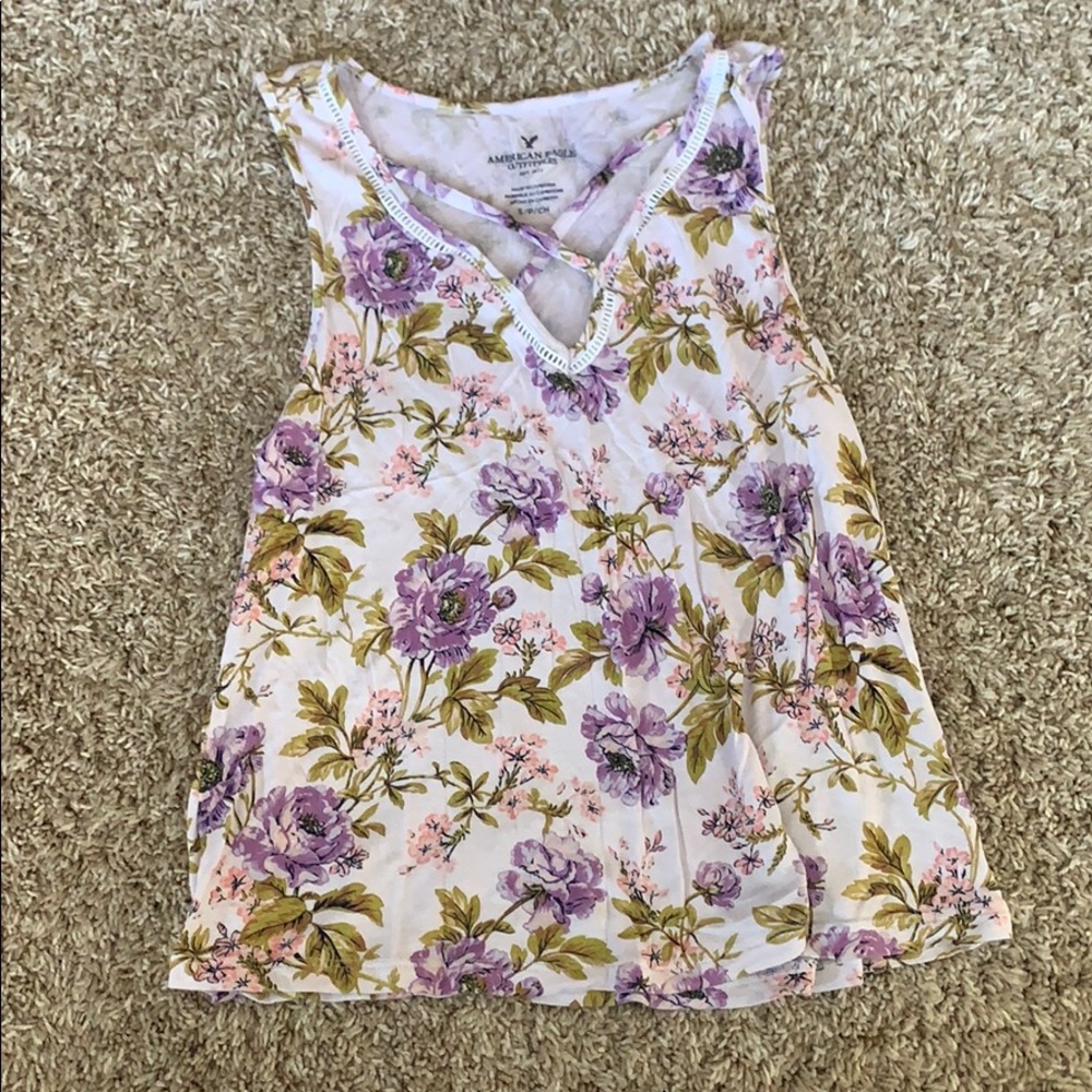 American Eagle Floral Tank Top